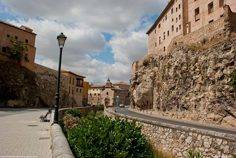 Cuenca - the Huécar river in the town photo