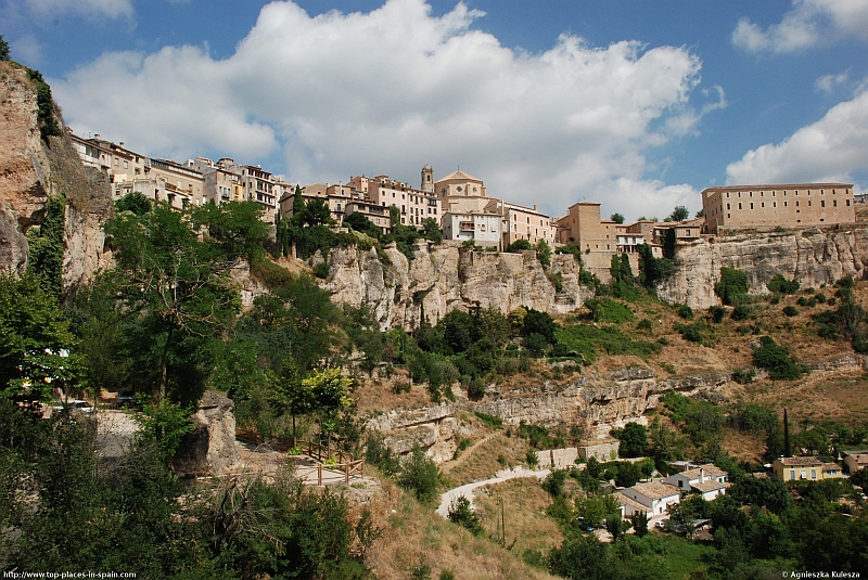 Cuenca - the old town buildings on the edge photo