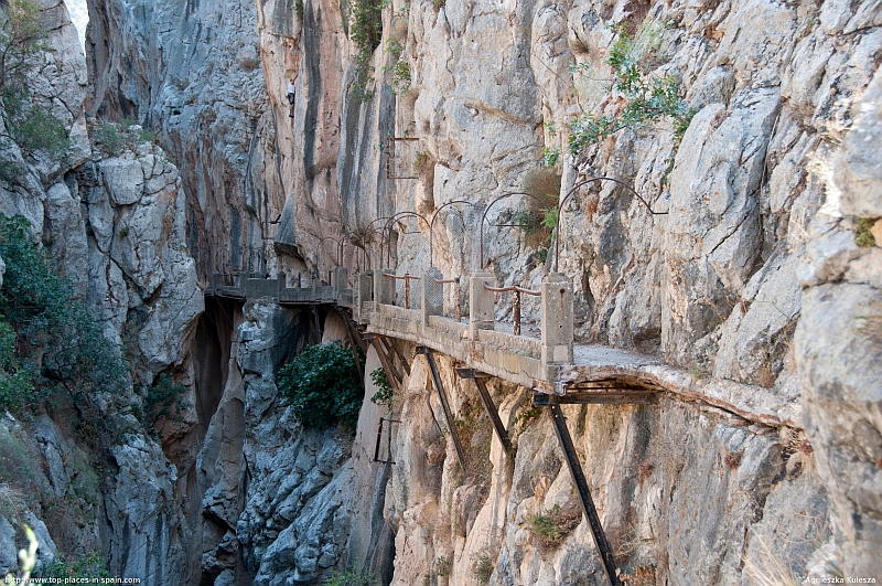 Caminito del Rey inside the gorge