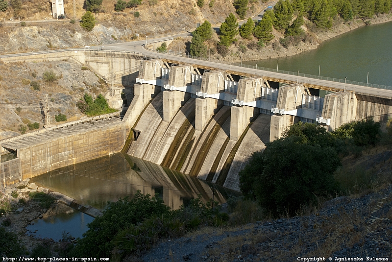 The dam in El Chorro