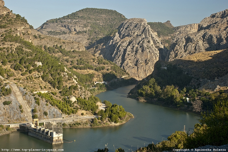 The Guadalhorce river in El Chorro