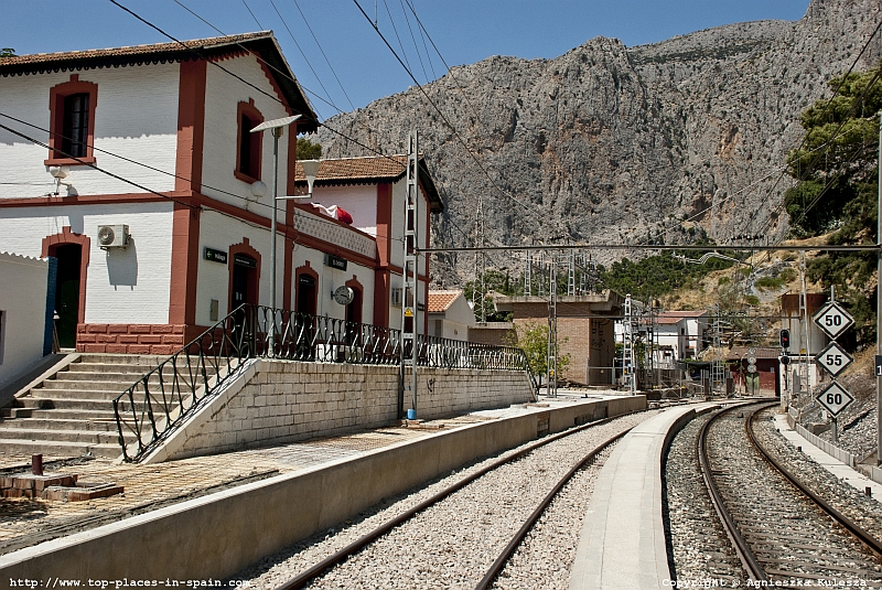 Train station in El Chorro