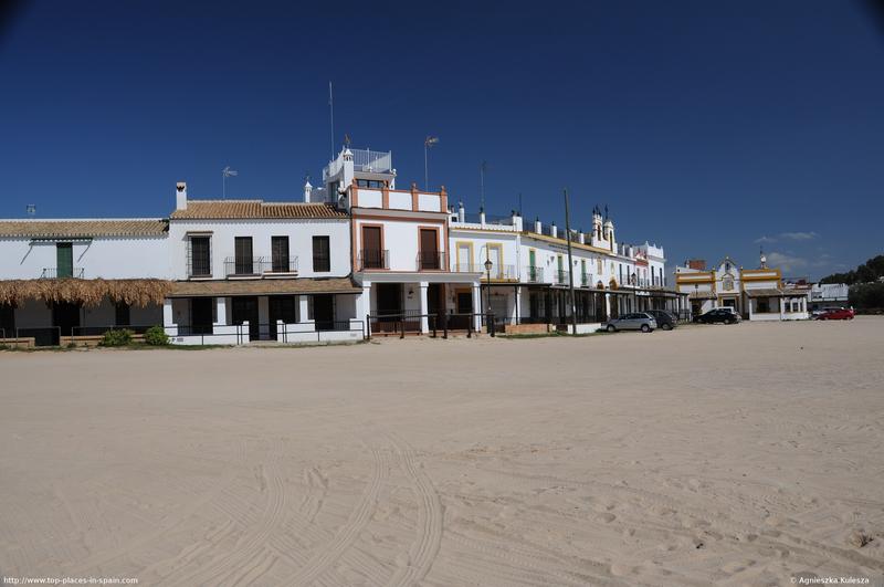 El Rocío, sandy square photo