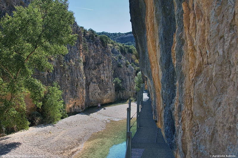 Hiking in Spain - a hiking path above the Rio Vero river (2) photo